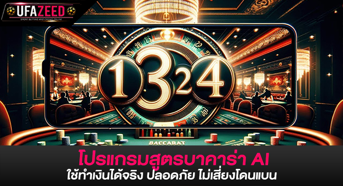 โปรแกรมสูตรบาคาร่า AI ใช้ทำเงินได้จริง ปลอดภัย ไม่เสี่ยงโดนแบน